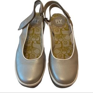 NWOB Fly London platform Mary Janes, size 39